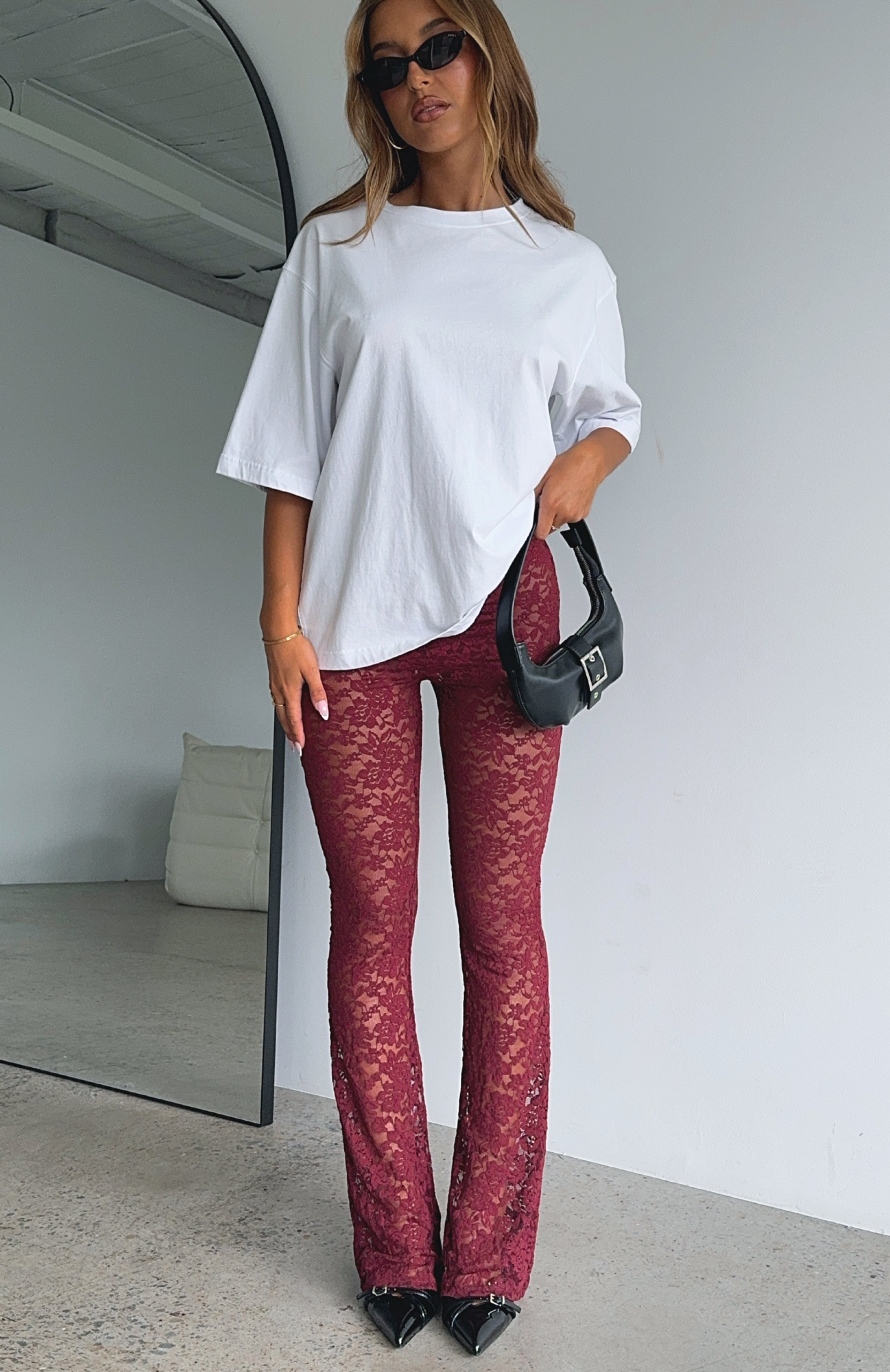 New Era Pants Wine