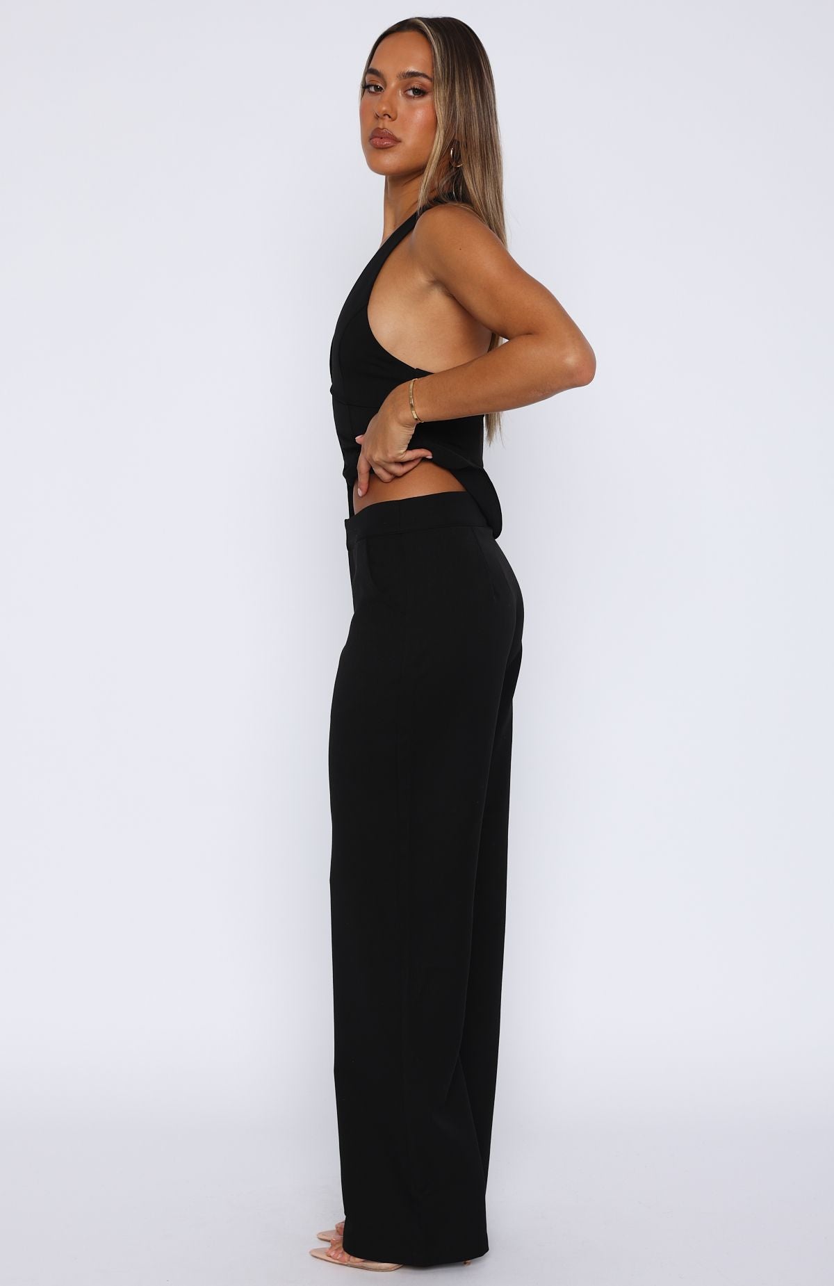 Only Acting Pants Black