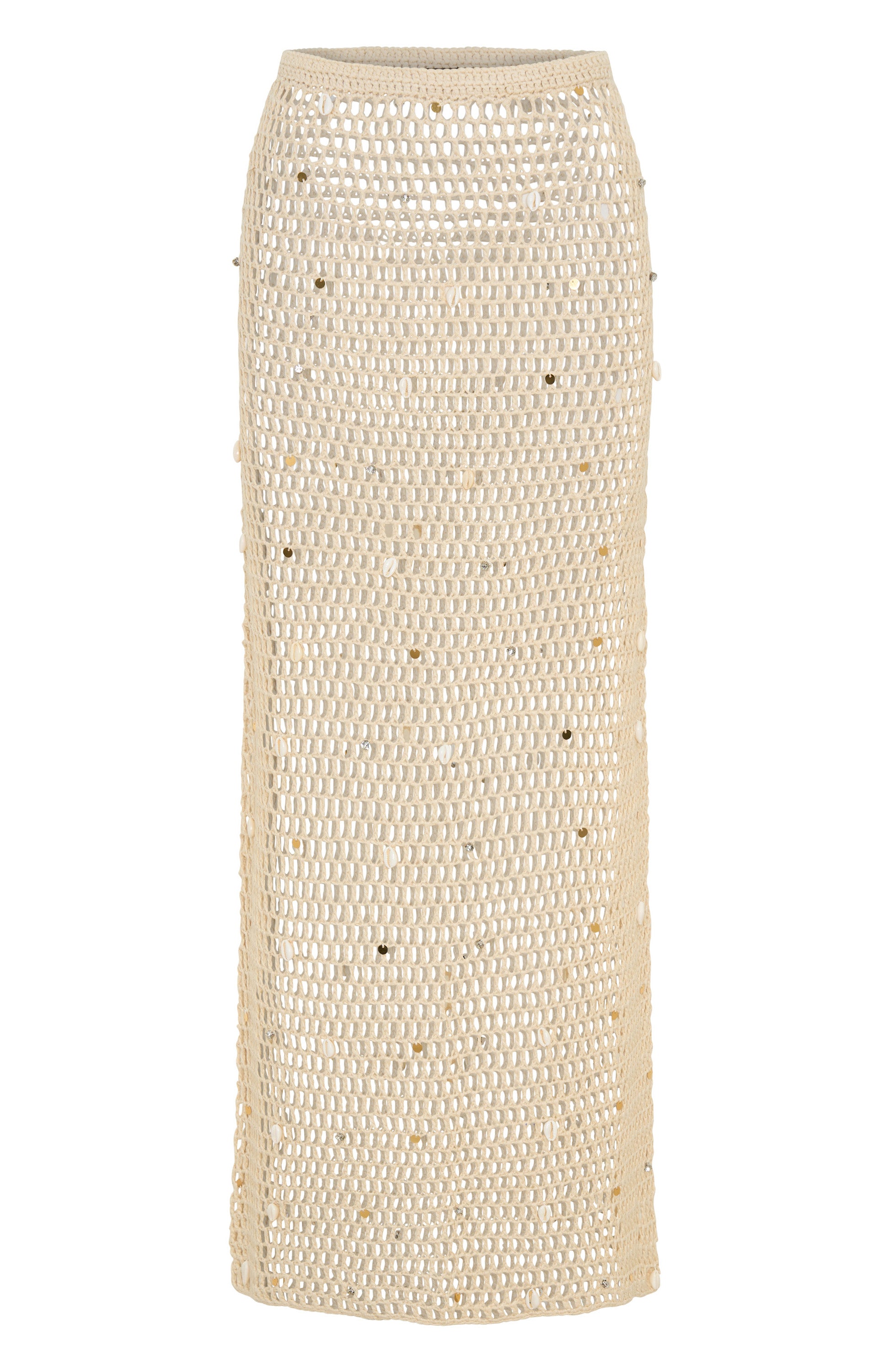 Dance With You Crochet Maxi Skirt Sand