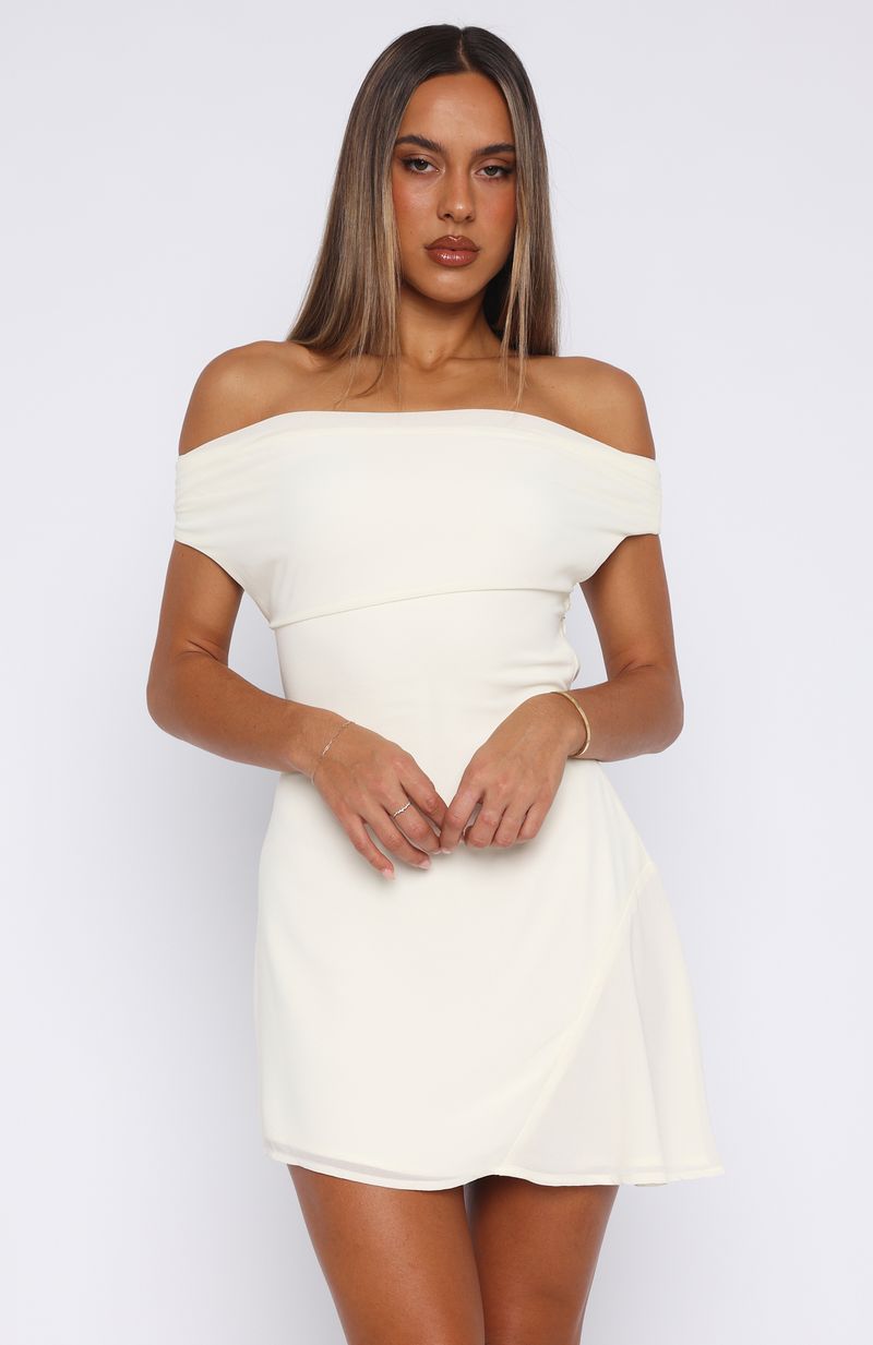 High Horse Mini Dress Off White