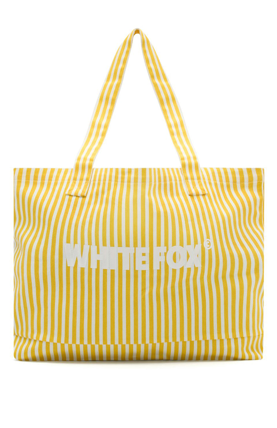 Straight Lines Tote Bag Yellow Stripe