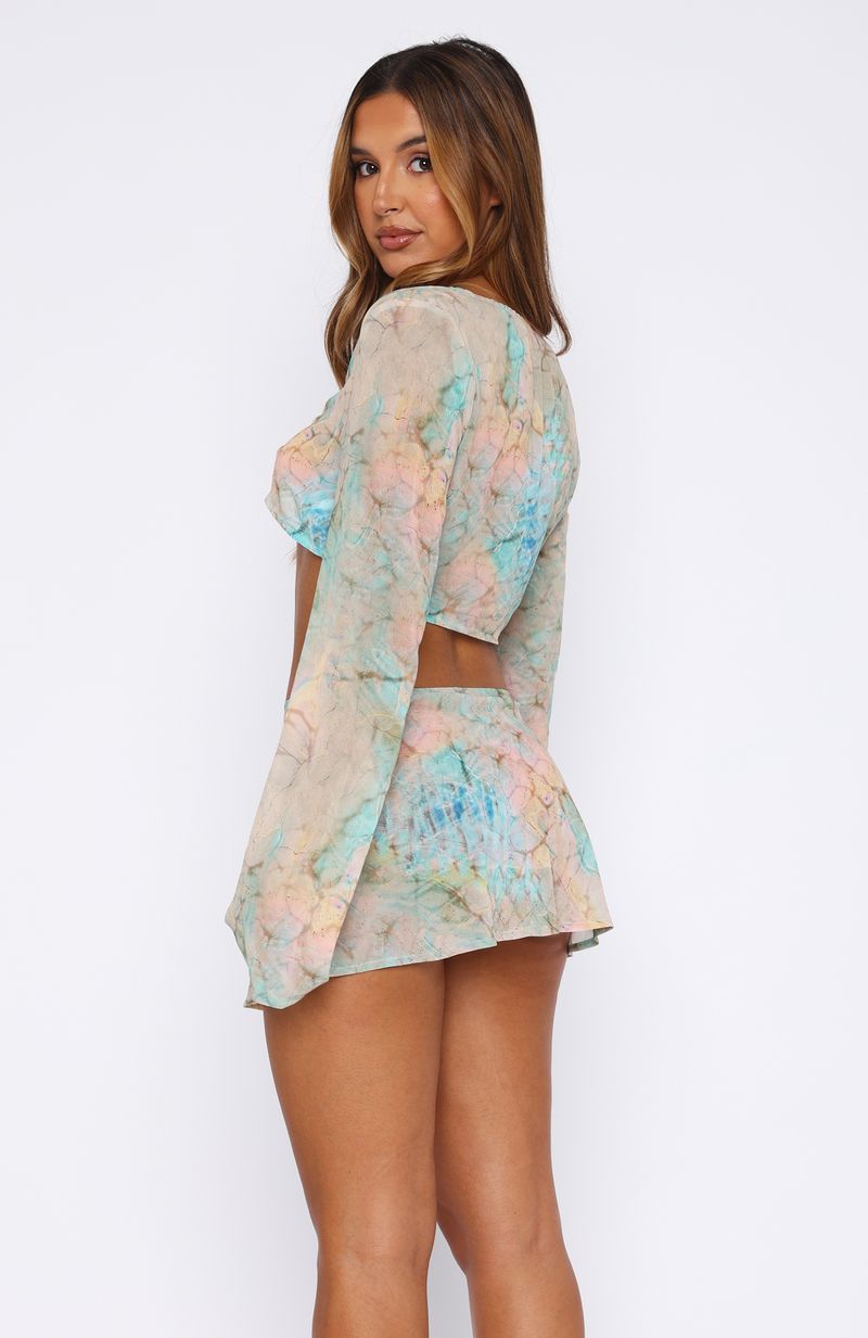 Riviera Long Sleeve Top Seaside Mottle