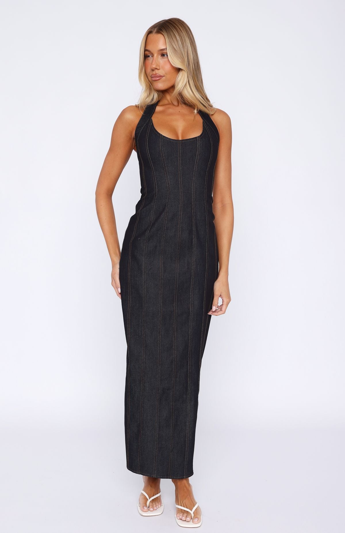 In My Heart Maxi Dress Dark Indigo