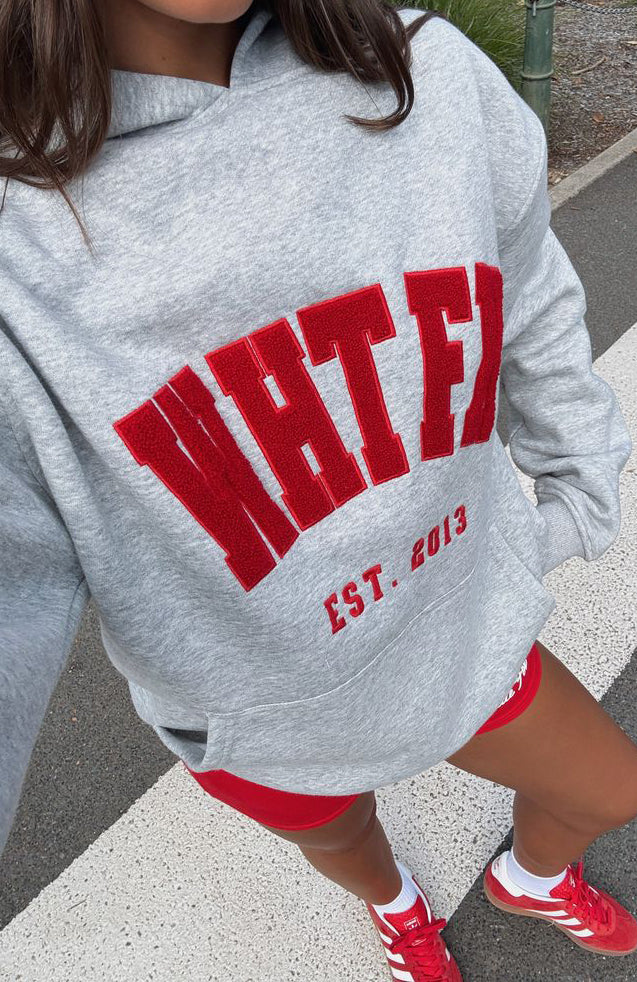 Give It Away Oversized Hoodie Dark Grey Marle