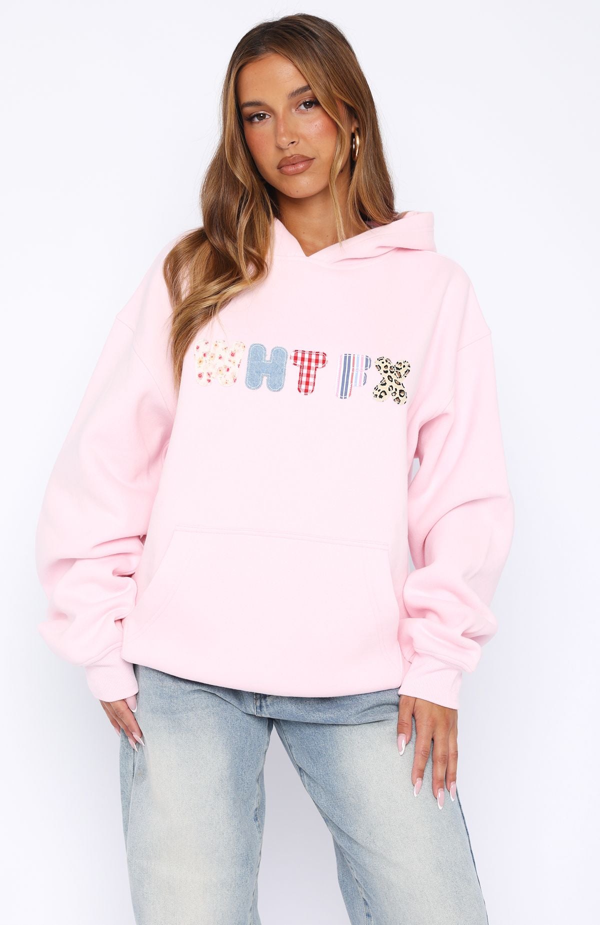 Waiting Long Enough Oversized Hoodie Pink
