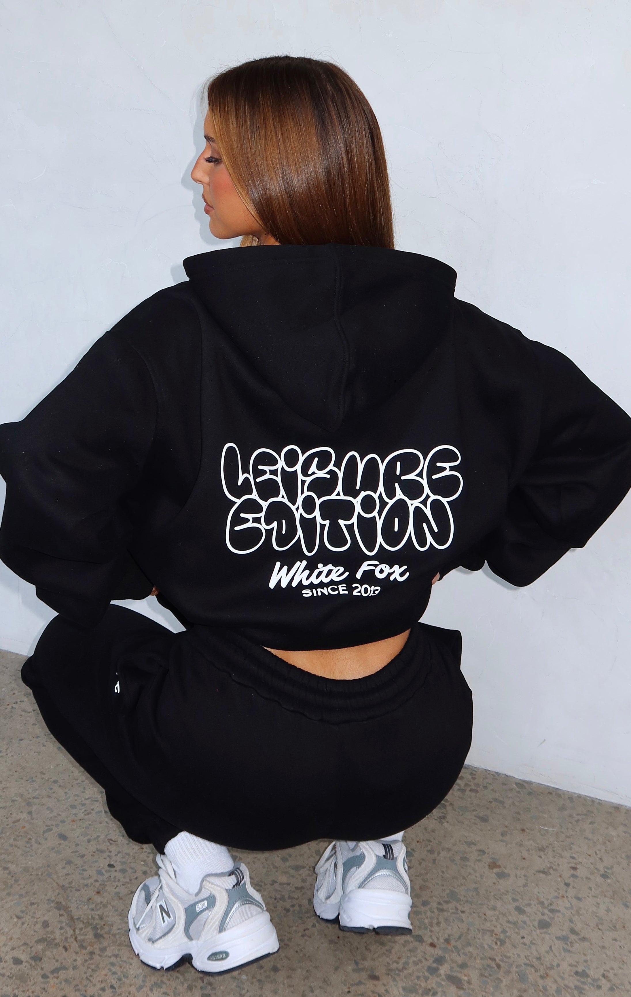 Leisure Edition Oversized Hoodie Black