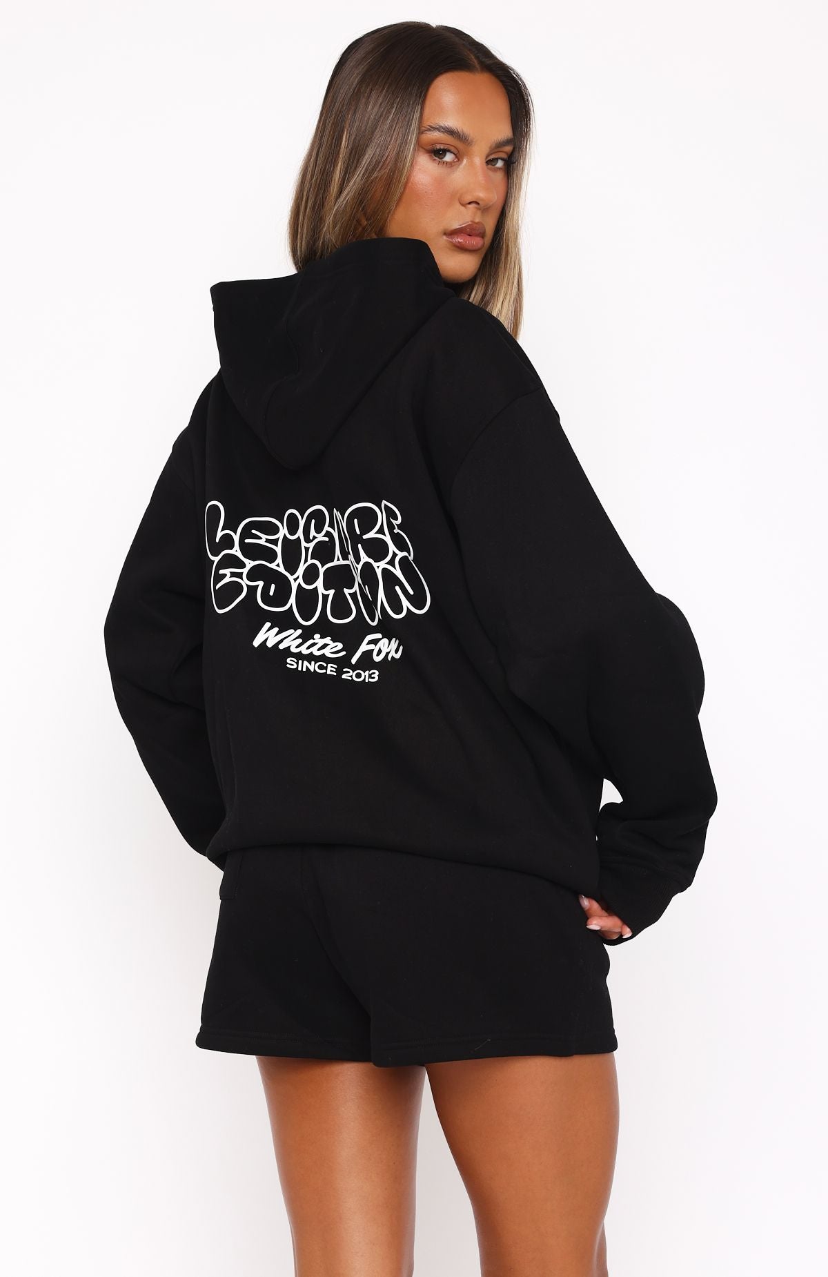 Leisure Edition Oversized Hoodie Black