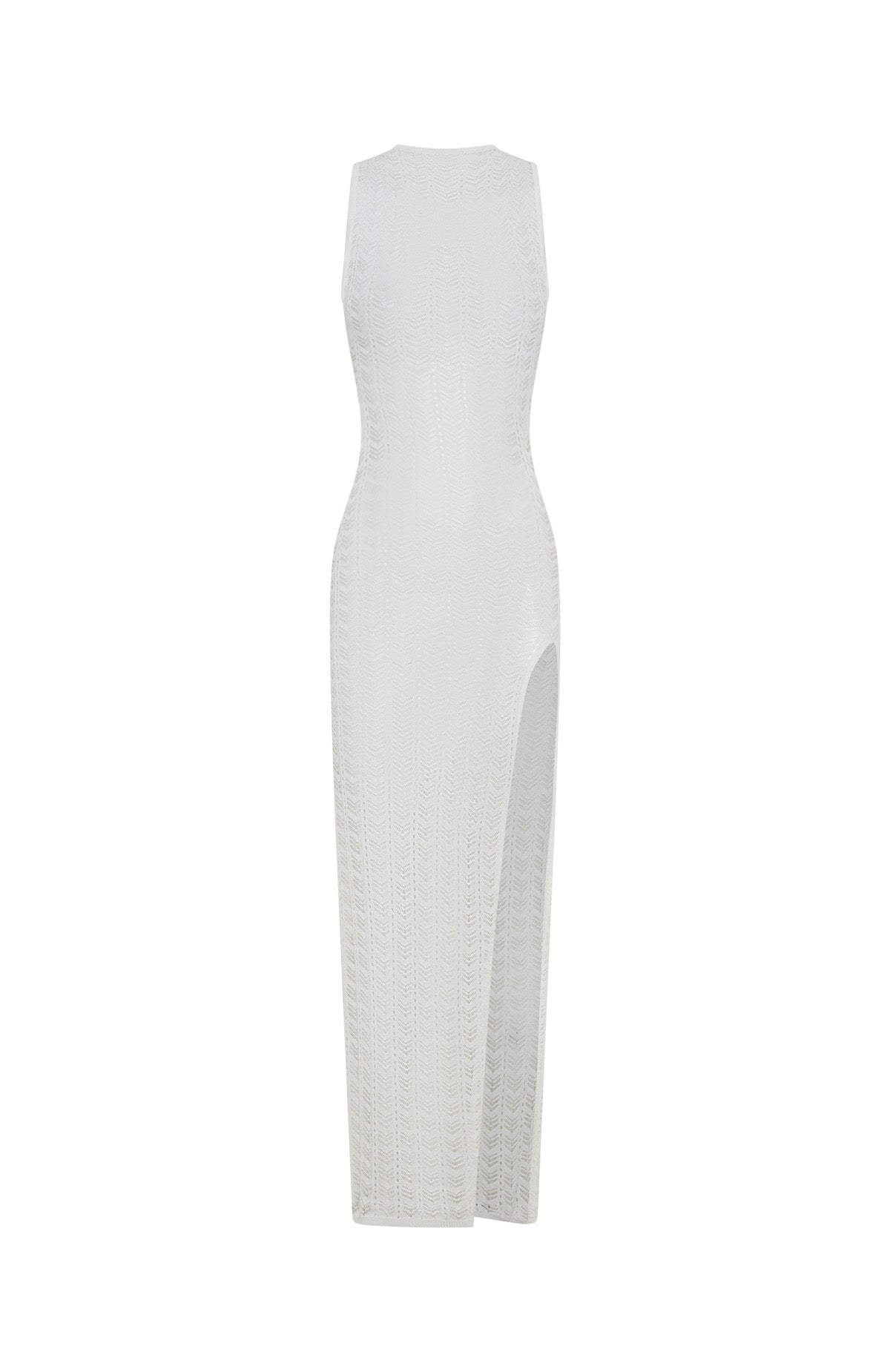 Can't Stop Won't Stop Knit Maxi Dress Off White