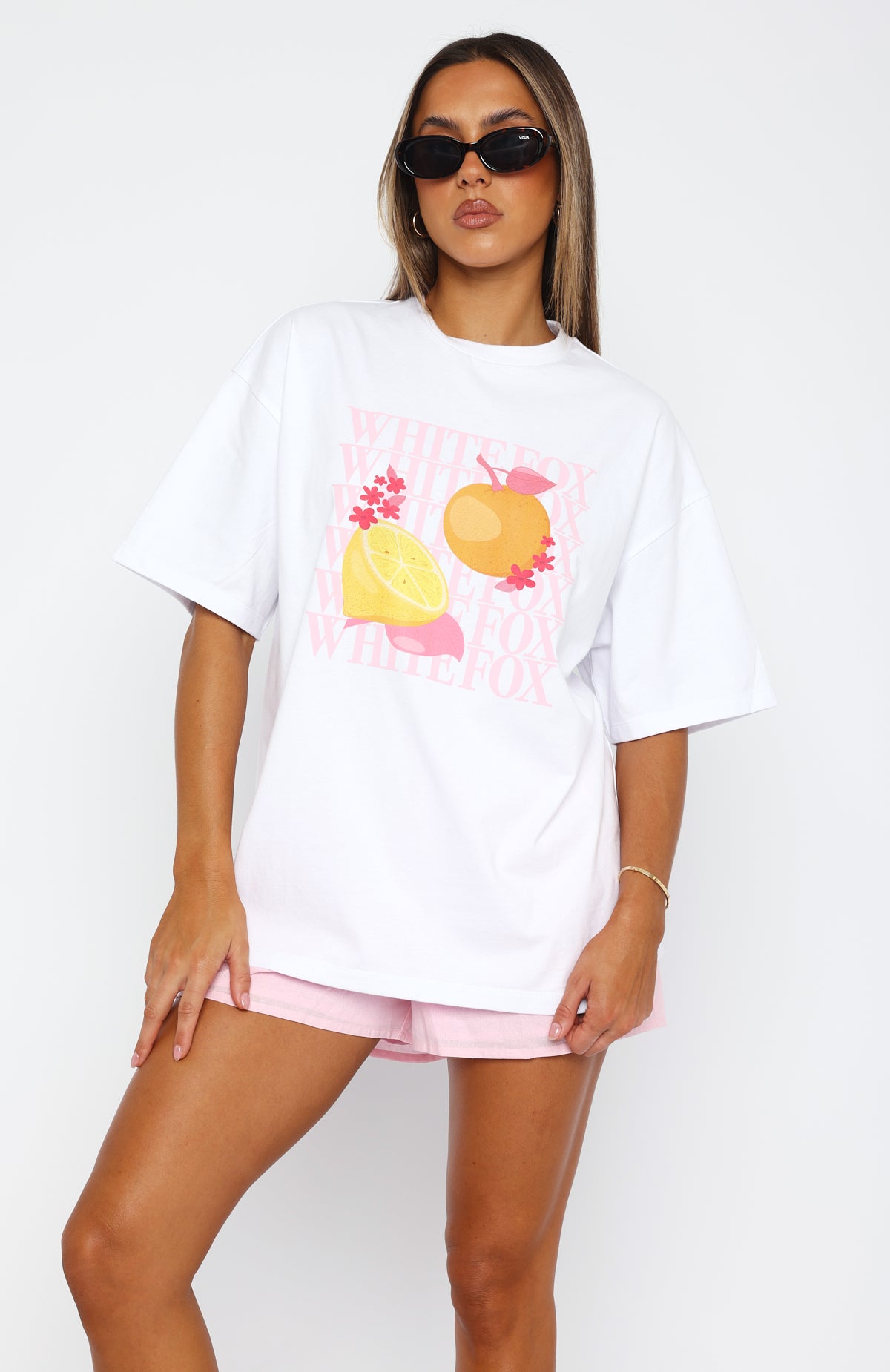 Oh So Sweet Oversized Tee White