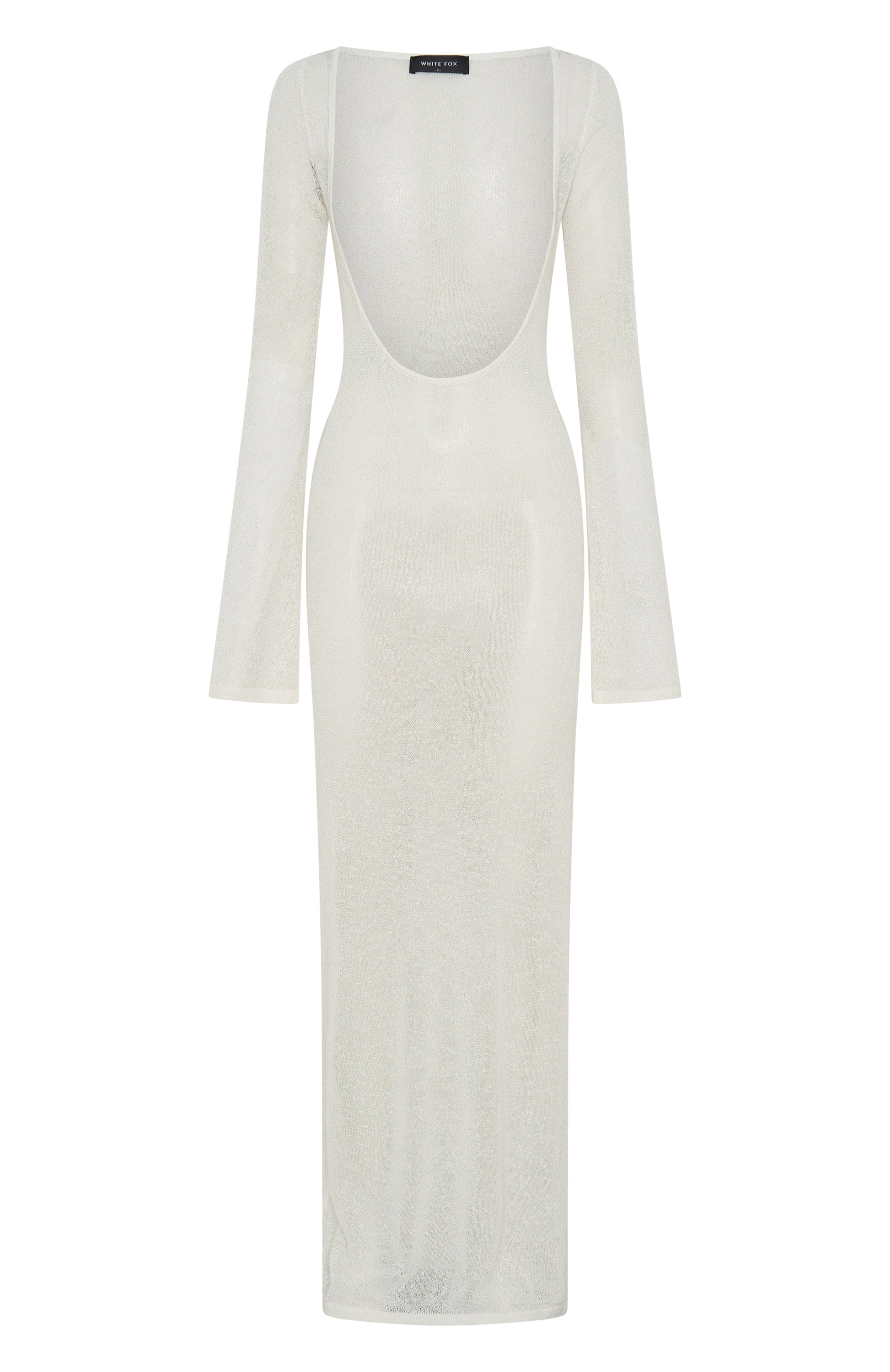 Malta Mermaids Long Sleeve Maxi Dress White