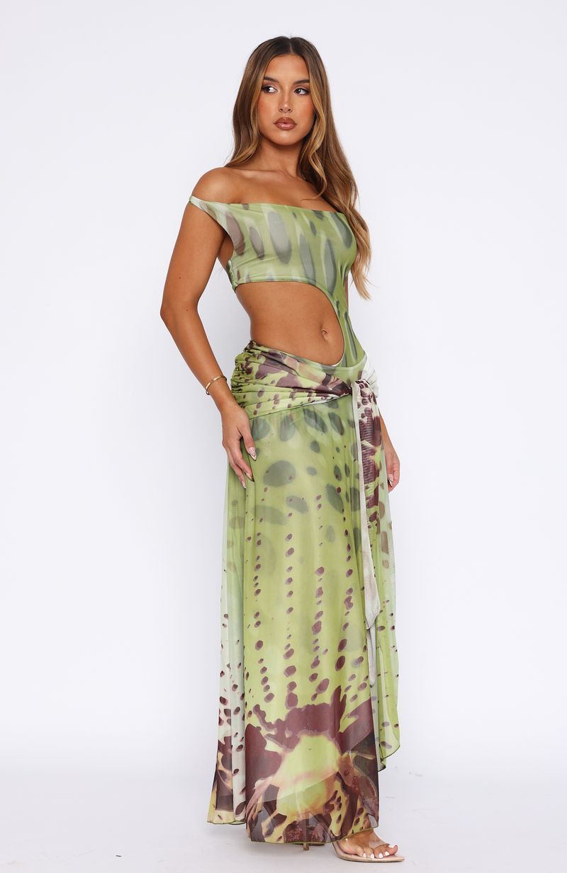 Florence Fling Maxi Dress Moss Blossom