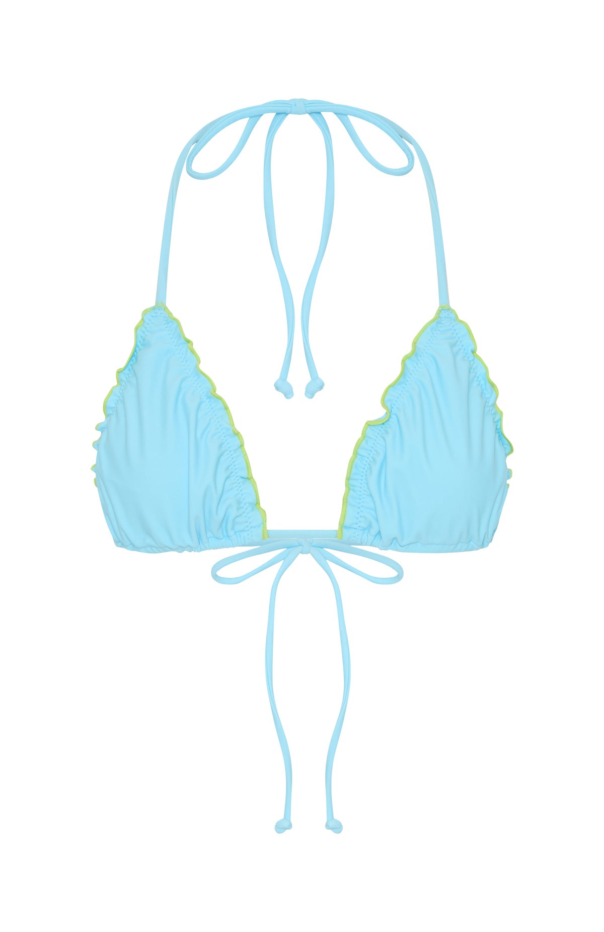 Kiss The Sun Bikini Top Malibu Blue