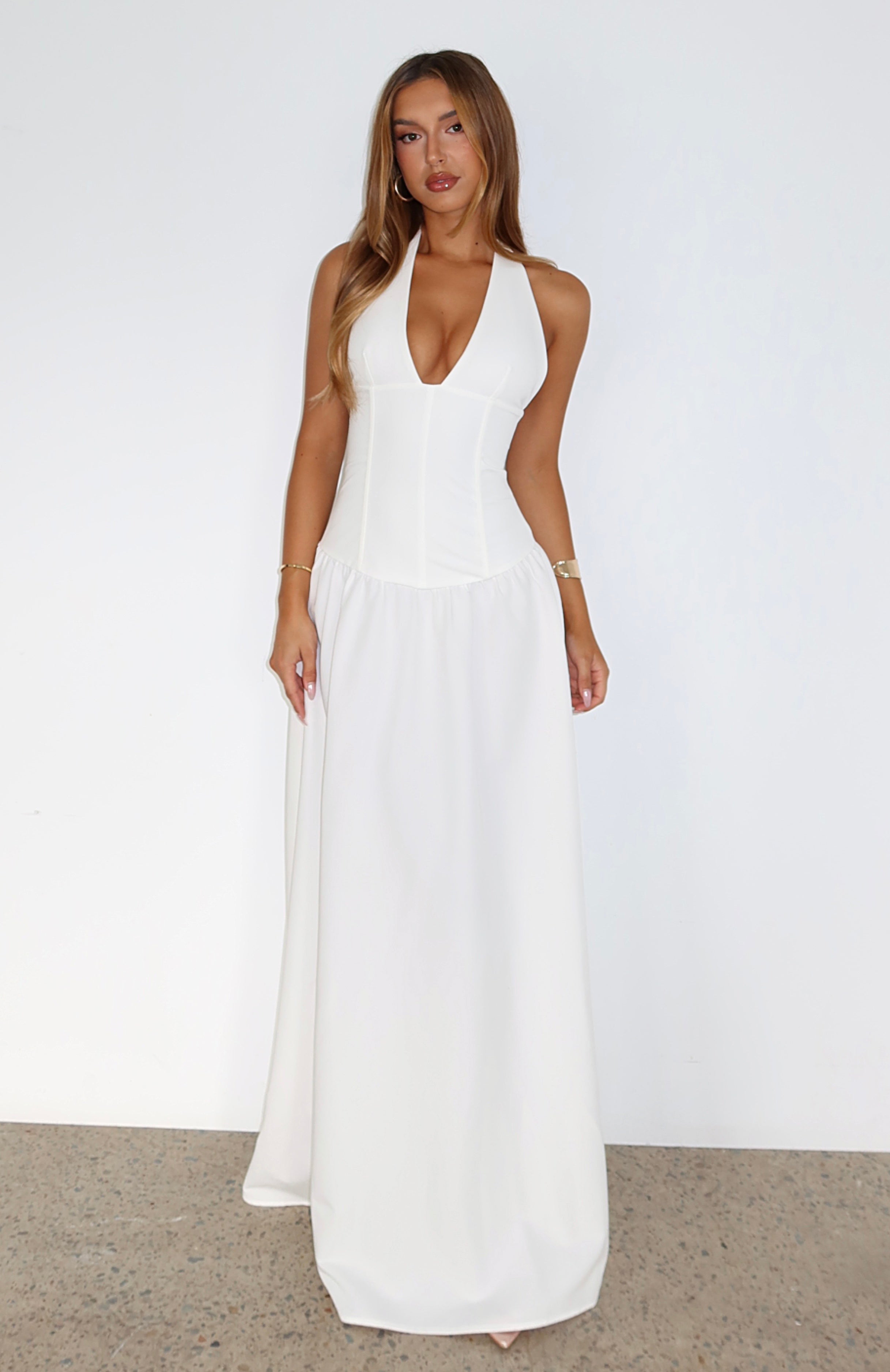 Say You Love Maxi Dress White