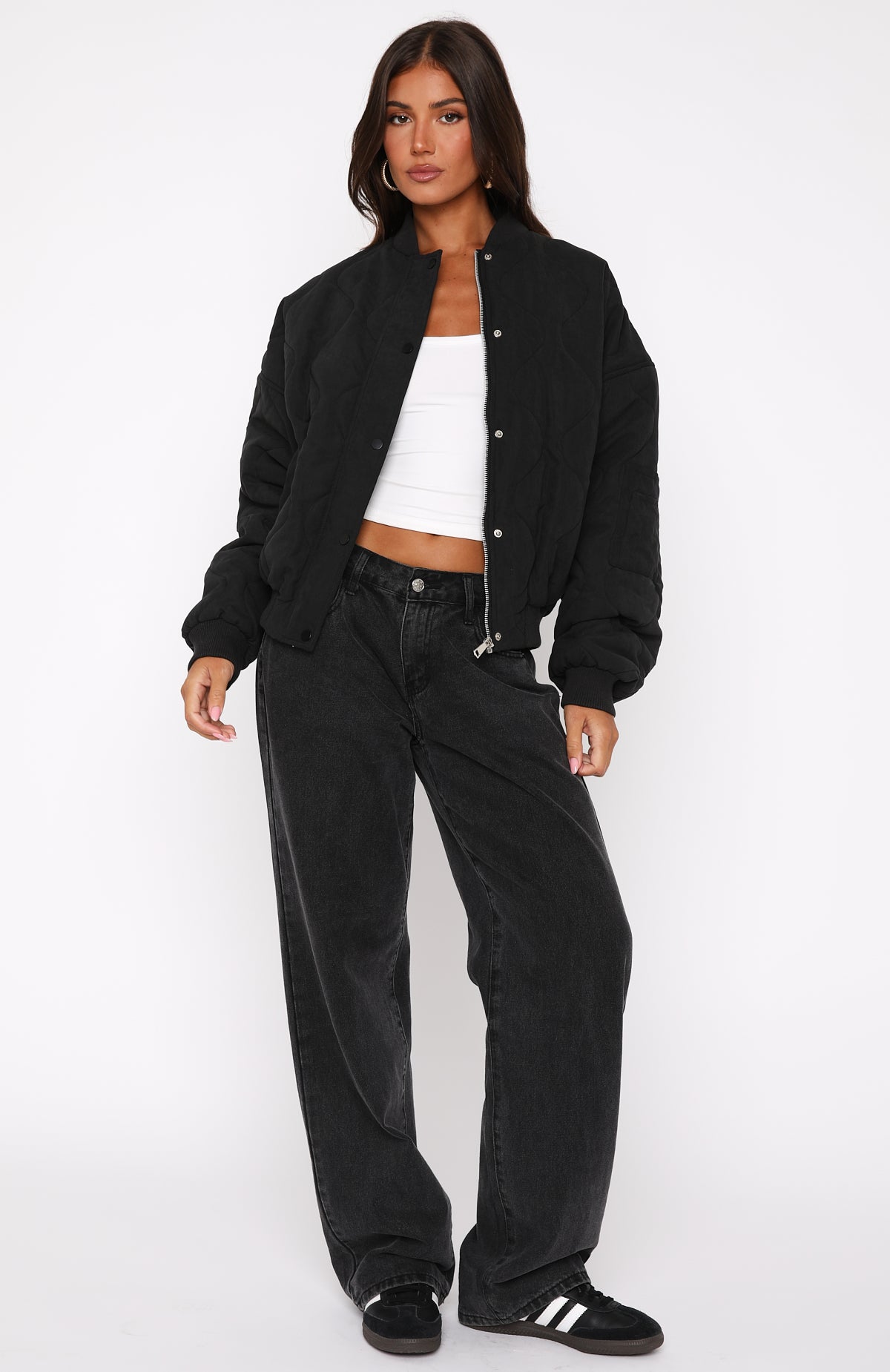 Soft Love Bomber Jacket Black