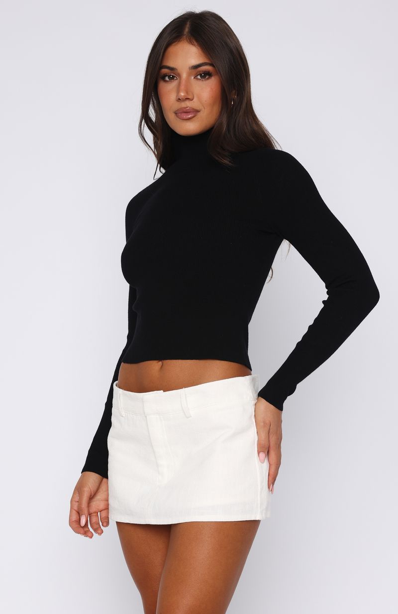 Can't Top This Long Sleeve Top Black